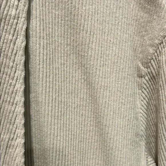 ZARA Cream Corduroy Shawl-Collar Blazer Jacket - Picture 4 of 8